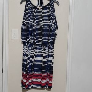 Cut out shoulder dress